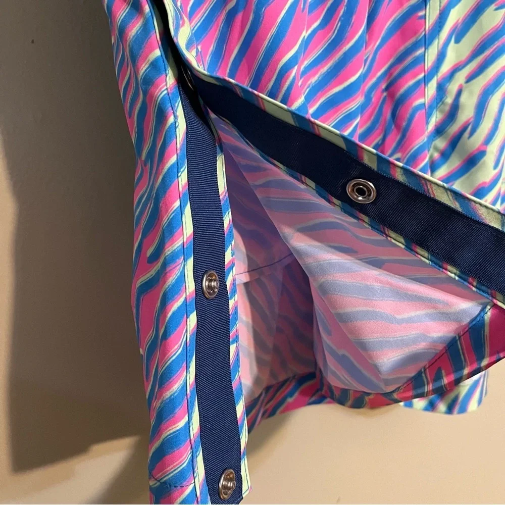 Chubbies Vibrant Zebra Print Swim Trunks Shorts 5.5” L